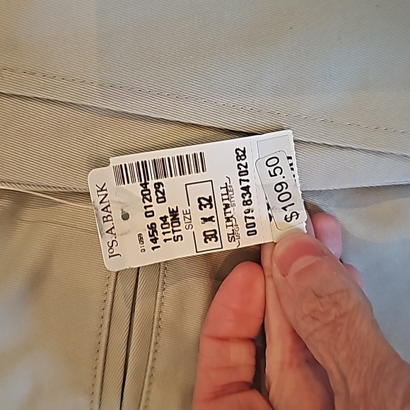 🧍♂️NEW WITH TAGS! Jos. A. Bank size 30W x 32L light khaki pants - Picture 3 of 12